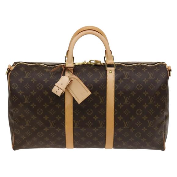 Louis Vuitton Keepall Bandouliere 50 Brown Canvas travel - Picture 1 of 10